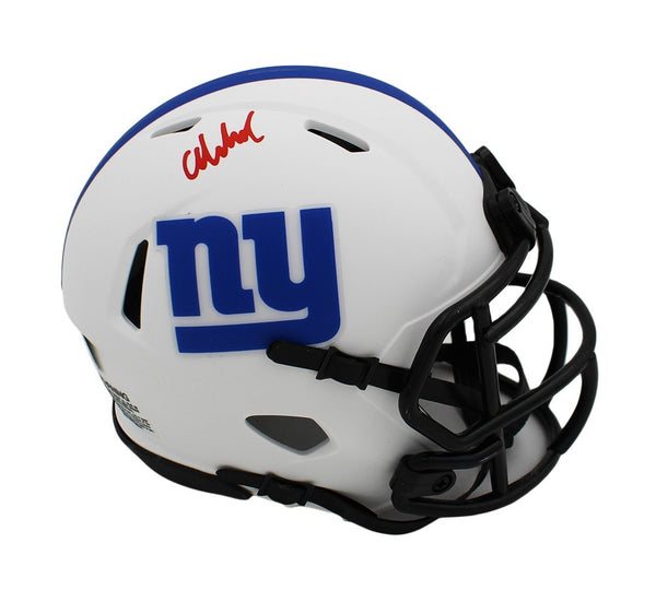 Abdul Carter Signed New York Giants Speed Lunar NFL Mini Helmet