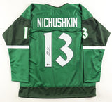 Valeri Nichushkin Signed Colorado Avalanche St. Patty's Day Jersey (Beckett)
