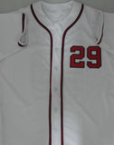 Braves JOHN SMOLTZ Signed Custom Replica Atlanta White Jersey AUTO w/ HOF - JSA