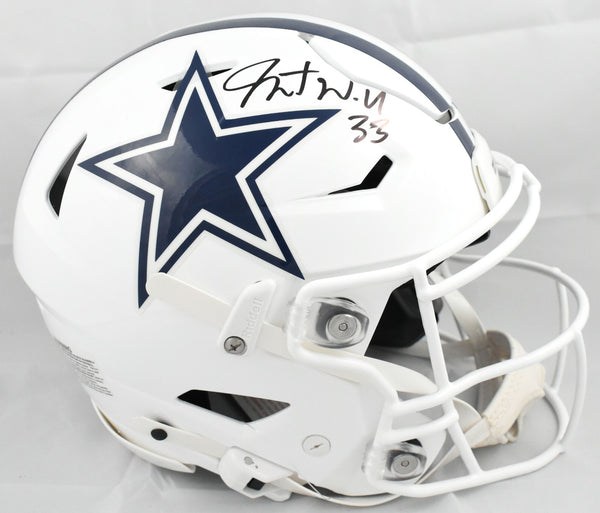 Javonte Williams Signed Dallas Cowboys F/S Alt Speedflex Helmet Beckett W Holo