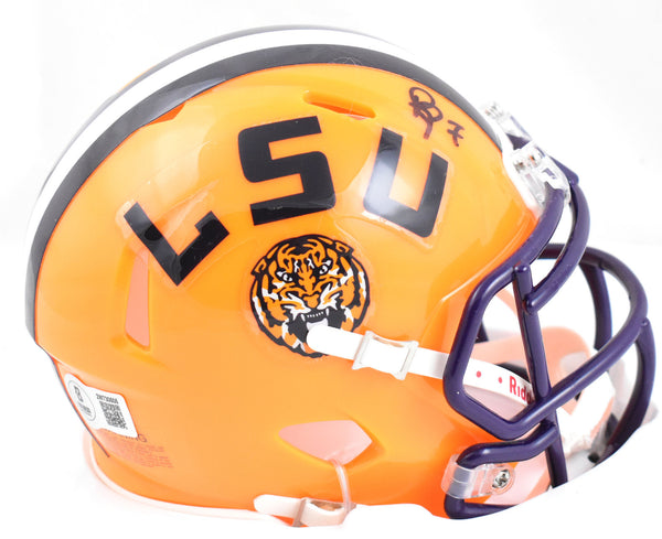 Patrick Peterson Autographed LSU Tigers Speed Mini Helmet - Beckett W Hologram