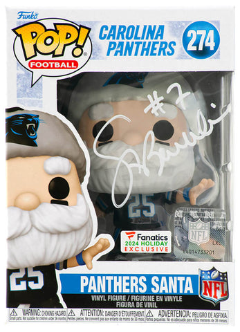 Steve Beuerlein Signed Panthers SANTA Funko Pop Doll #274 - (SCHWARTZ COA)