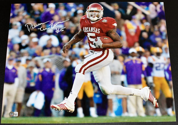 DARREN McFADDEN AUTOGRAPHED ARKANSAS RAZORBACKS VS LSU 16x20 PHOTO BECKETT