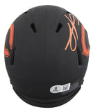 Bears Julius Peppers Signed Eclipse Speed Mini Helmet W/ Case BAS Witnessed