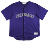 Rockies Nolan Arenado Signed Purple Majestic Cool Base Jersey MLB #VS095919
