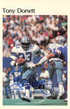Tony Dorsett Autographed Dallas Cowboys Mini Poster 24/50 Beckett 46105