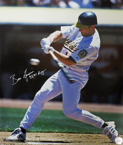 Ben Grieve Signed Oakland Athletics Action 16x20 Photo w/98 AL ROY (SS COA)