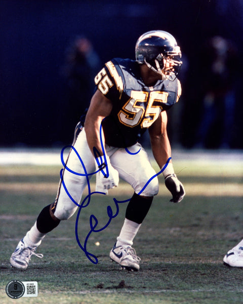 Junior Seau Autographed 8x10 Photo San Diego Chargers Beckett BAS #AE16605