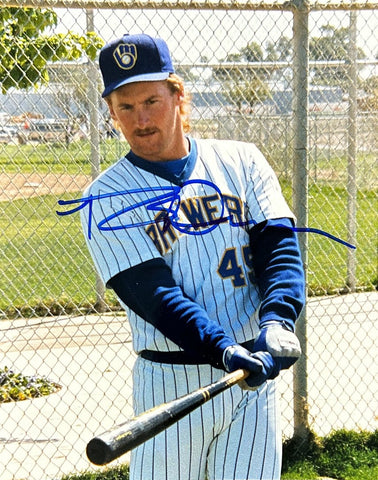 Brewers Outfielder ROB DEER Signed 8x10 Action Photo #8 AUTO