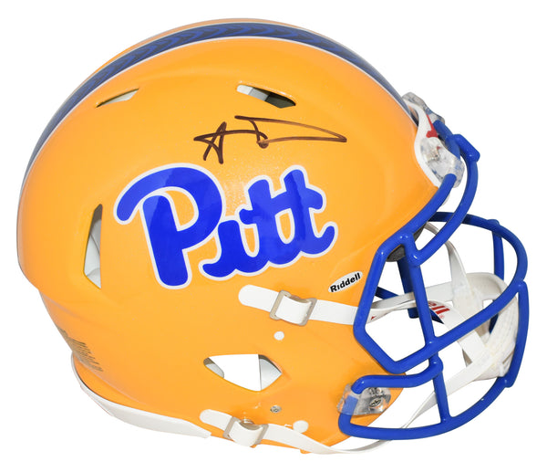 AARON DONALD SIGNED PITT PITTSBURGH PANTHERS AUTHENTIC SPEED HELMET BECKETT