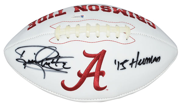 DERRICK HENRY SIGNED ALABAMA CRIMSON TIDE LOGO FOOTBALL BECKETT W/ 15 HEISMAN
