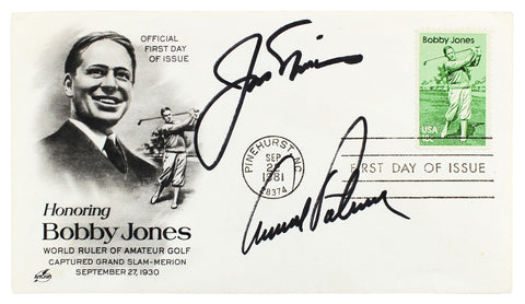 Jack Nicklaus & Arnold Palmer Signed 3.5x6.5 1981 FDC Envelope PSA/DNA #AL07341