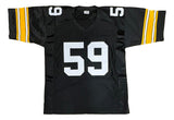 Jack Ham Pittsburgh Signed Black Football Jersey HOF 88 BAS