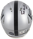 Raiders Ted Hendricks "HOF 90" Authentic Signed Speed Mini Helmet BAS Witnessed