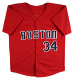 David Ortiz Authentic Signed Red Pro Style Jersey Autographed JSA