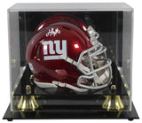 Giants Jalin Hyatt Signed Flash Speed Mini Helmet W/ Case BAS Witnessed