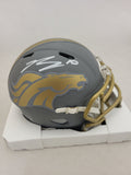 BO NIX SIGNED DENVER BRONCOS SLATE SPEED MINI HELMET BECKETT QR