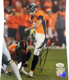 Brandon McManus Autographed Denver Broncos 8x10 Photo -- Orange Uniform | JSA COA