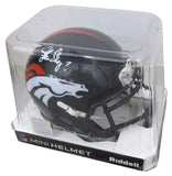 John Elway HOF Signed/Auto Mini Football Helmet Denver Broncos Beckett 200054