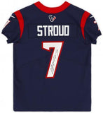 Framed C.J. Stroud Houston Texans Signed Navy Nike Elite Jersey