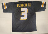 LUTHER BURDEN AUTOGRAPHED SIGNED COLLEGE STYLE CUSTOM XL JERSEY W/ BECKETT QR