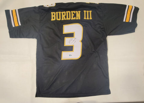 LUTHER BURDEN AUTOGRAPHED SIGNED COLLEGE STYLE CUSTOM XL JERSEY W/ BECKETT QR