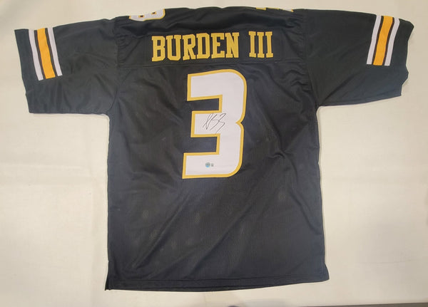 LUTHER BURDEN AUTOGRAPHED SIGNED COLLEGE STYLE CUSTOM XL JERSEY W/ BECKETT QR