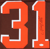 Nick Chubb Signed Cleveland Browns Jersey (JSA COA) #31 His Rookie Year Number