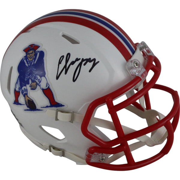 Christian Gonzalez Autographed New England Patriots TB Mini Helmet Beckett 49146