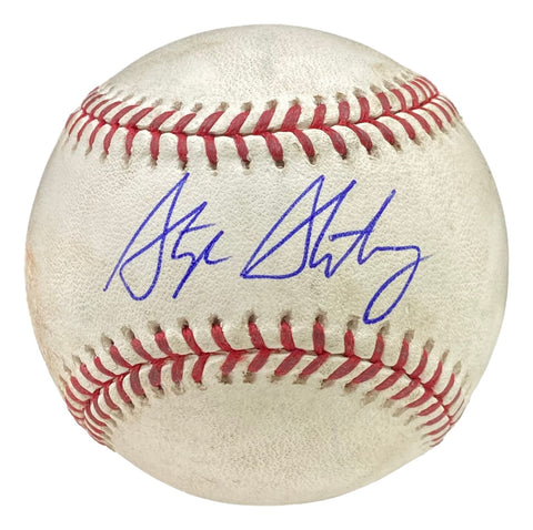 Stephen Strasburg Signed Washington Nationals 2019 Game Used Baseball PSA+MLB
