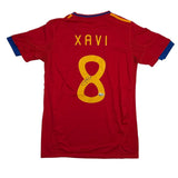 Autographed/Signed Xavi Hernandez Spain Red Soccer Jersey Beckett BAS COA 2