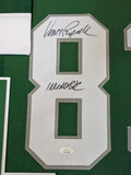 FRAMED PHILADELPHIA EAGLES VINCE PAPALE AUTOGRAPHED INSCRIBED JERSEY JSA COA