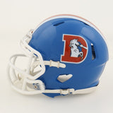 Derek Wolfe Signed Denver Broncos Throw Back Mini-Helmet (JSA COA) Super Bowl L
