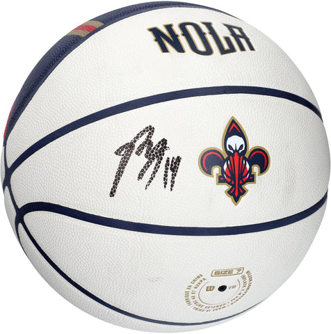 Brandon Ingram New Orleans Pelicans Signed Wilson City Edition Collectors Ball