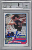 Charlie Sheen Signed Major League 2014 Topps Archives BGS 9 BAS 10 Slab 26030