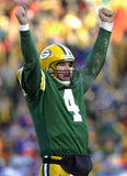 Brett Favre Signed Green Bay Packers 35"x 43" Framed Jersey (Beckett) 3xNFL MVP