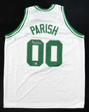 Robert Parish Signed Boston Celtics Jersey (Beckett) 4xNBA Champ 81, 84, 86, 97