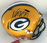 Packers XAVIER McKINNEY Signed Full Size Riddell Authentic Speed Helmet AUTO JSA