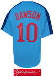 Andre Dawson Signed Baby Blue Throwback Custom Baseball Jersey - (SCHWARTZ COA)