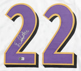 Derrick Henry Signed Baltimore Ravens White Jersey (Beckett) Ex Bama Running Bck
