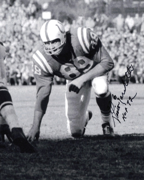 Gino Marchetti Autographed 8x10 Photo Baltimore Colts "HOF 72" SKU #245943