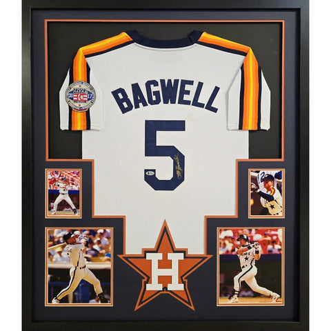 Jeff Bagwell Autographed Signed Framed Houston Astros Jersey BECKETT