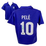 Pele Signed Vintage Brazil FC Away Soccer Jersey #10 with Beckett COA