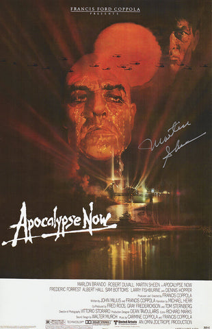 Martin Sheen Signed Apocalypse Now 11x17 Movie Poster - (SCHWARTZ COA)