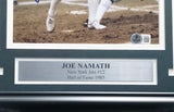 Joe Namath Autographed Framed 8x10 Photo New York Jets "x12" Beckett QR #AE31730