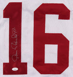 Jim Plunkett Signed Stanford Cardinal Jersey (JSA COA) Oakland Raiders Q.B.