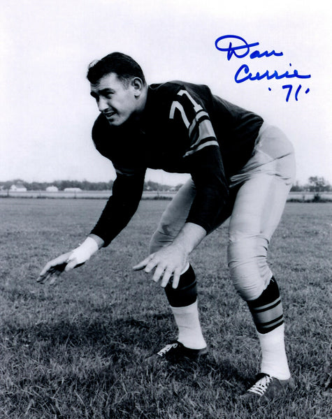 Packers Linebacker DAN CURRIE (d) Signed 8x10 Photo #3 AUTO - 1961 FL Champ