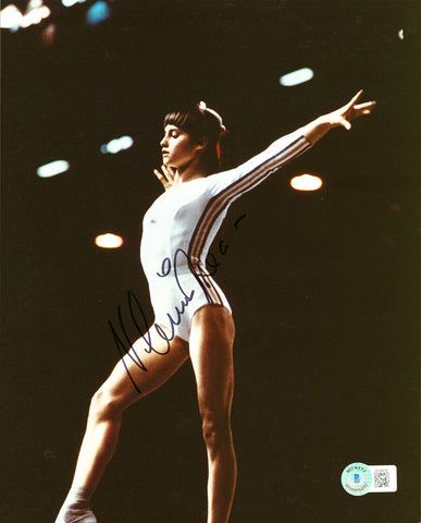 Nadia Comaneci Summer Olympics Authentic Signed 8x10 Photo BAS #BH44934