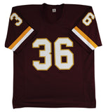 Timmy Smith "Record 204 Yards SB XXII" Signed Maroon Pro Style Jersey BAS Wit