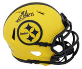 Steelers Jack Sawyer Authentic Signed Rave Speed Mini Helmet W/ Case BAS Witness